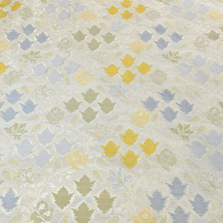 Mughal Rangkat Zari Brocade Fabric – Luxury Designer Brocade Fabric - SS0050-5