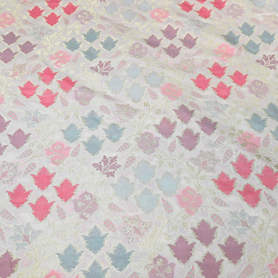 Mughal Rangkat Zari Brocade Fabric – Luxury Designer Brocade Fabric - SS0050-6