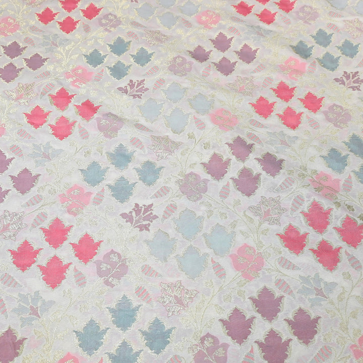 Mughal Rangkat Zari Brocade Fabric – Luxury Designer Brocade Fabric - SS0050-6
