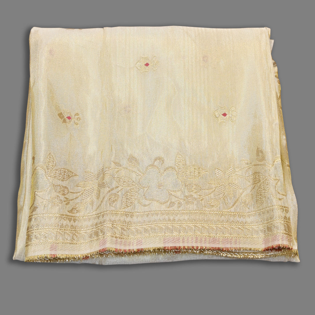Dyble Tissue Meena Zari Dupatta | Premium Designer Ethnic Dupatta for Suits & Lehengas-EL0004