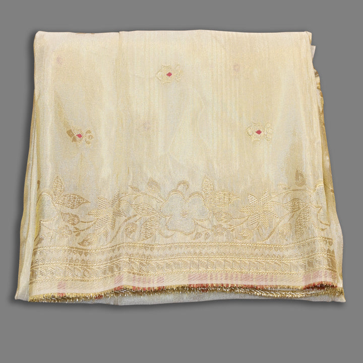Dyble Tissue Meena Zari Dupatta | Premium Designer Ethnic Dupatta for Suits & Lehengas-EL0004