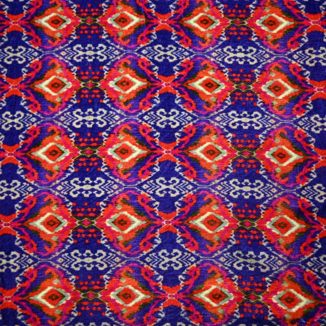 Pure Silk Velvet Digital Printed Fabrics