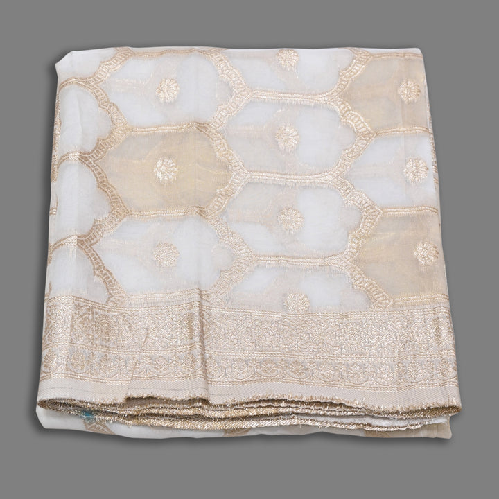 Premium Organza Tissue Zari Jacquard Dupatta | Premium Designer Dupatta-D00050