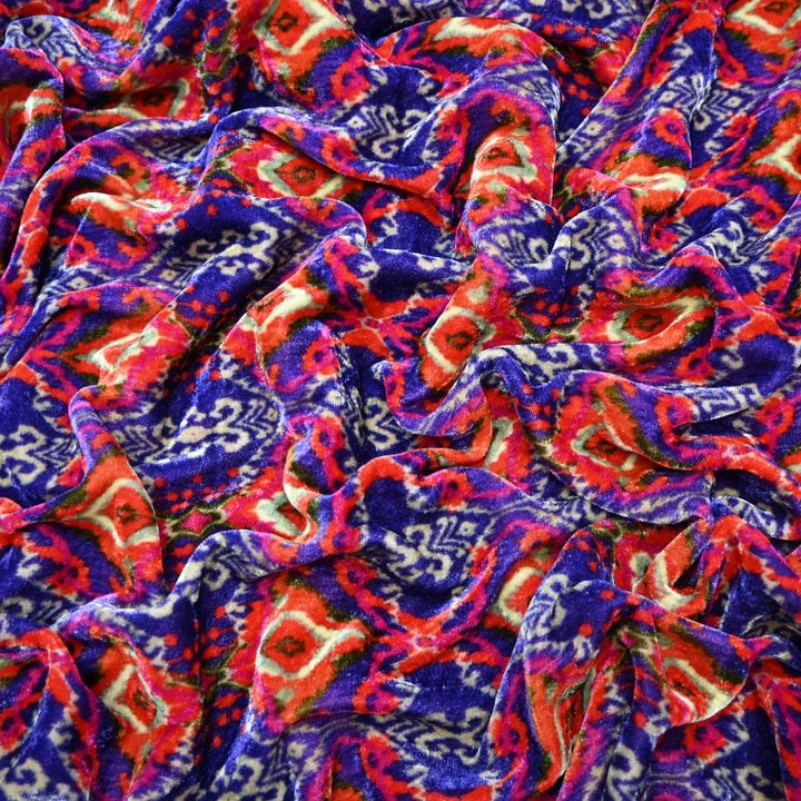 Pure Silk Velvet Digital Printed Fabrics