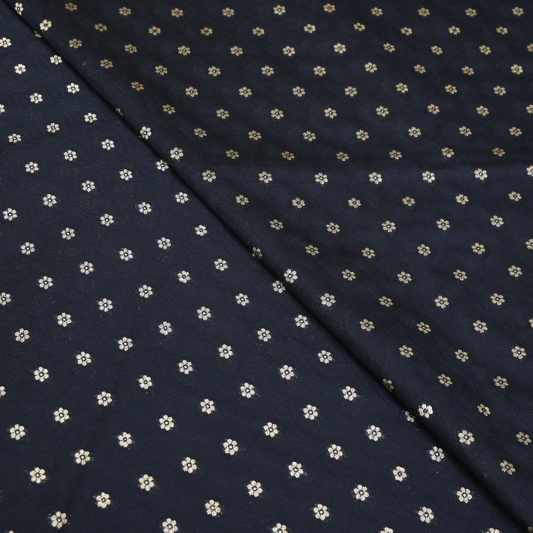 Royal Tanchui Zari Brocade Fabric – Elegant Self Design Traditional Weave Fabric - HAR350-3