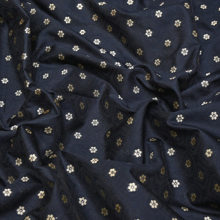 Royal Tanchui Zari Brocade Fabric – Elegant Self Design Traditional Weave Fabric - HAR350-3