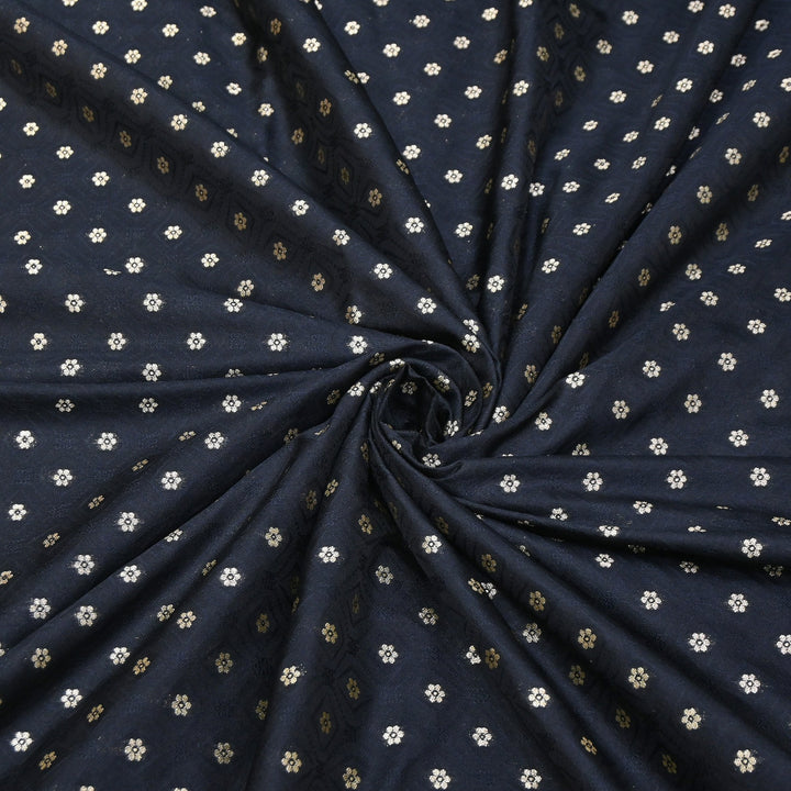 Royal Tanchui Zari Brocade Fabric – Elegant Self Design Traditional Weave Fabric - HAR350-3