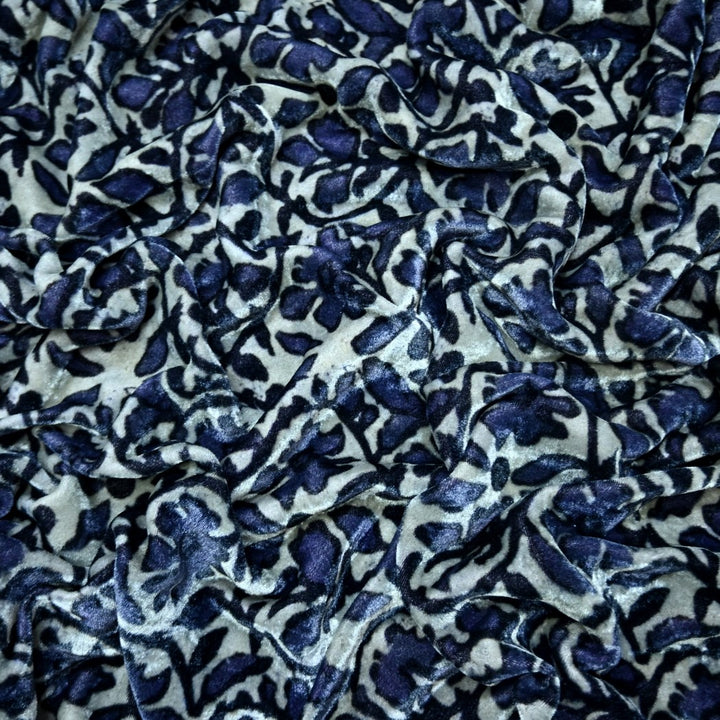 Pure Silk Velvet Digital Printed Fabrics