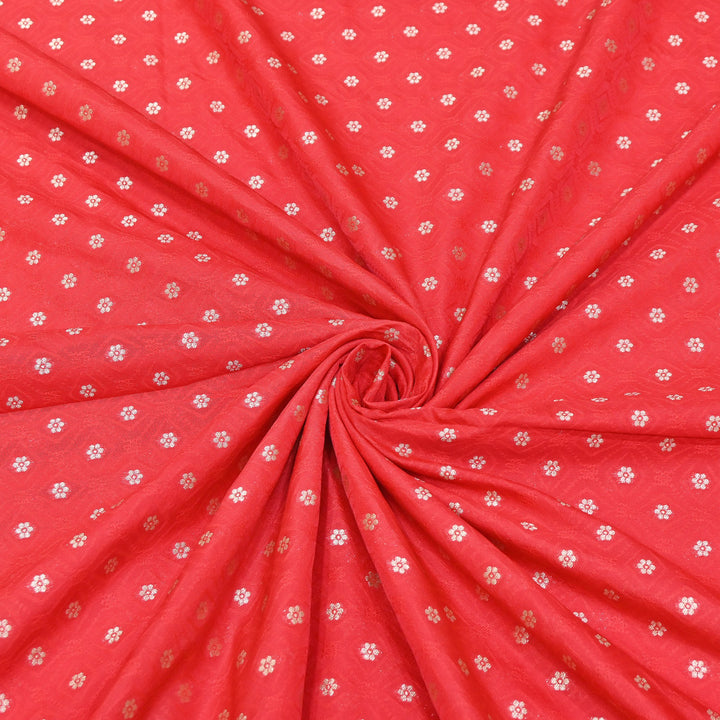 Royal Tanchui Zari Brocade Fabric – Elegant Self Design Traditional Weave Fabric - HAR350-4