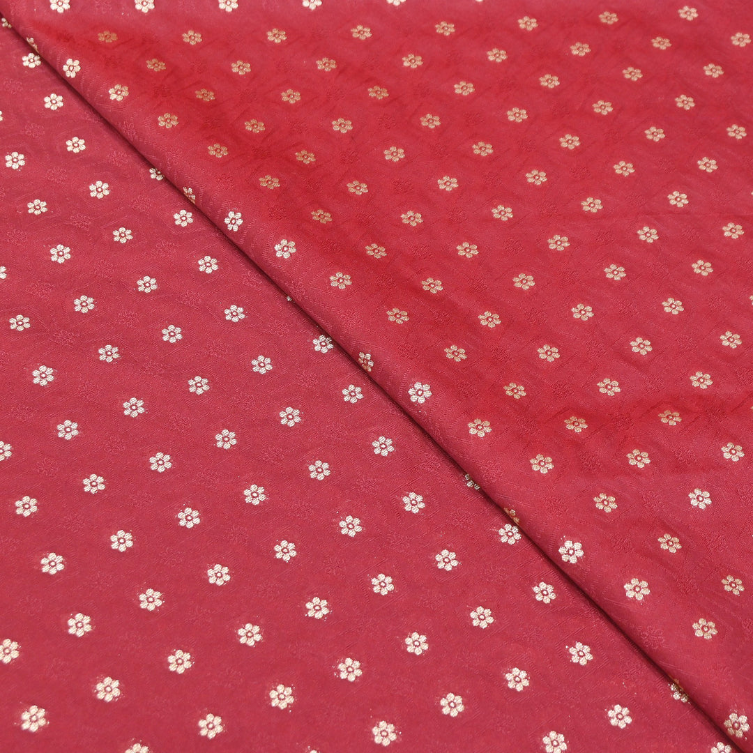 Royal Tanchui Zari Brocade Fabric – Elegant Self Design Traditional Weave Fabric - HAR350-6