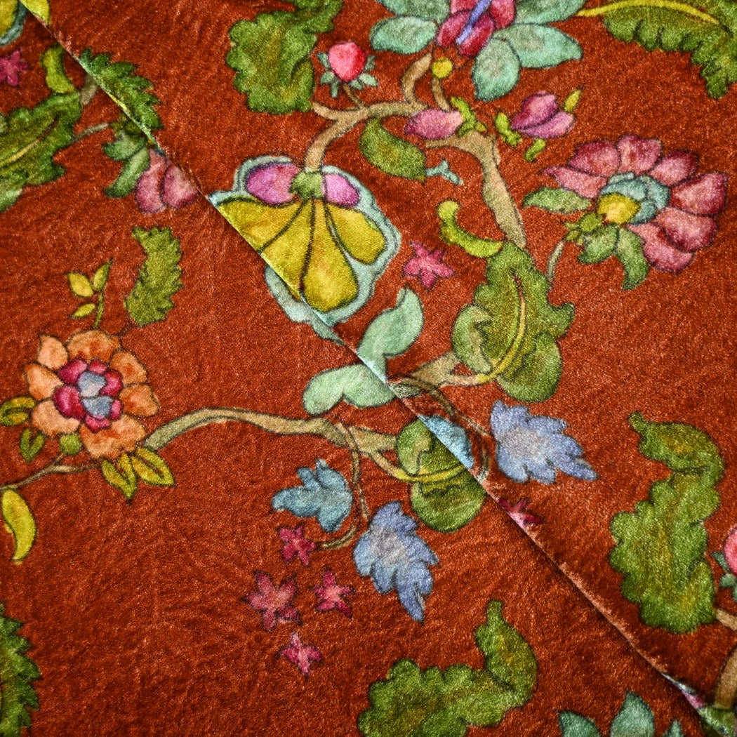 Pure Silk Velvet Digital Printed Fabrics