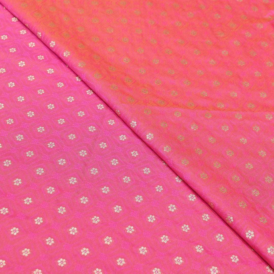 Royal Tanchui Zari Brocade Fabric – Elegant Self Design Traditional Weave Fabric - HAR350-5
