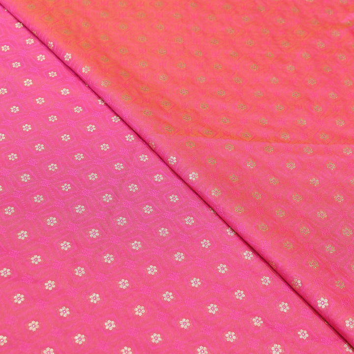 Royal Tanchui Zari Brocade Fabric – Elegant Self Design Traditional Weave Fabric - HAR350-5