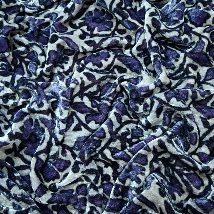 Pure Silk Velvet Digital Printed Fabrics