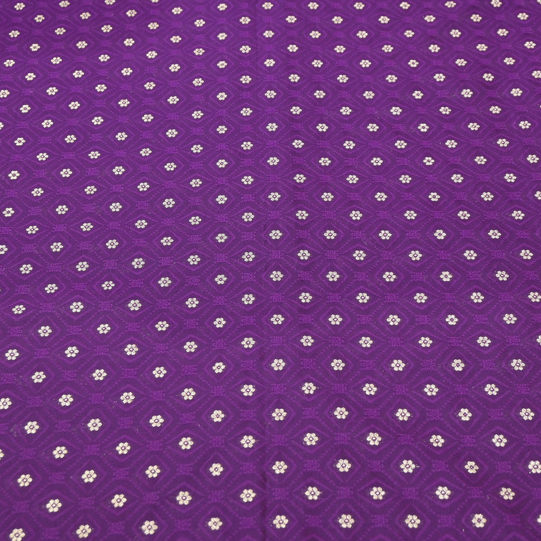 Royal Tanchui Zari Brocade Fabric – Elegant Self Design Traditional Weave Fabric - HAR350-7