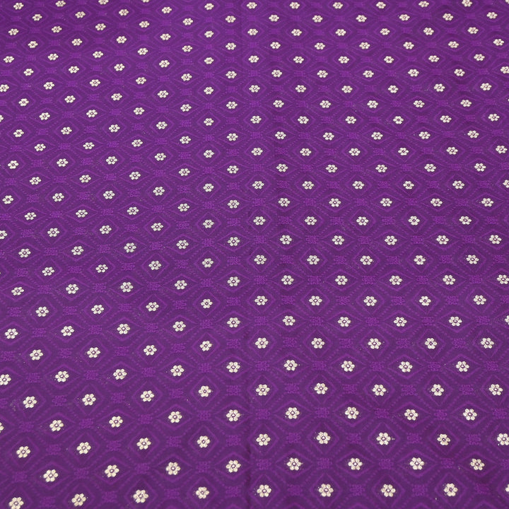 Royal Tanchui Zari Brocade Fabric – Elegant Self Design Traditional Weave Fabric - HAR350-7