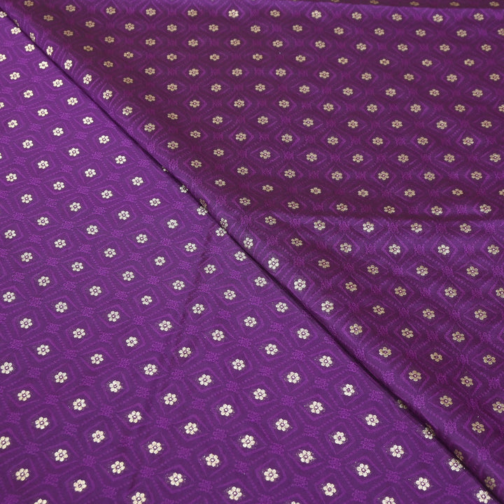 Royal Tanchui Zari Brocade Fabric – Elegant Self Design Traditional Weave Fabric - HAR350-7