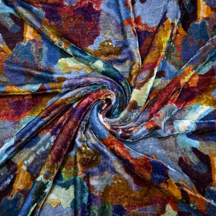 Pure Silk Velvet Digital Printed Fabrics