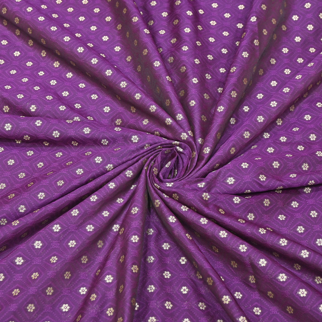 Royal Tanchui Zari Brocade Fabric – Elegant Self Design Traditional Weave Fabric - HAR350-7