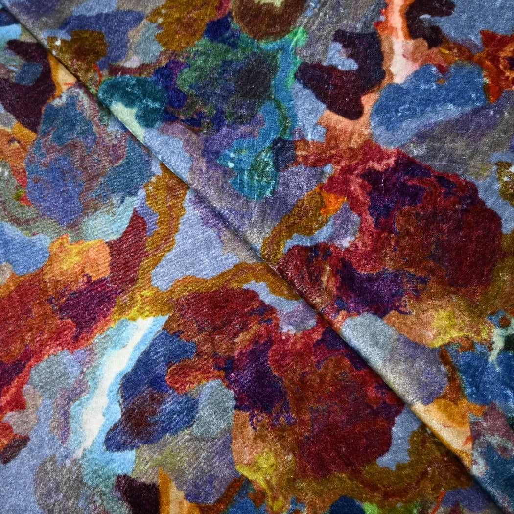 Pure Silk Velvet Digital Printed Fabrics