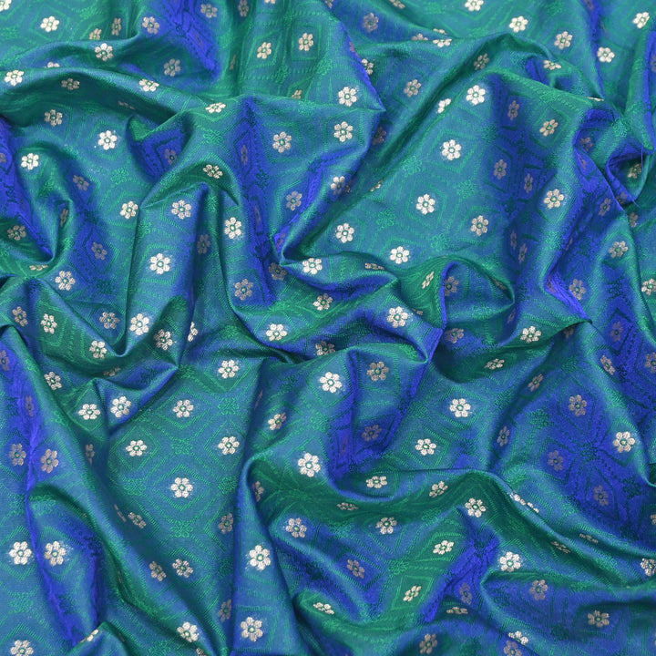 Royal Tanchui Zari Brocade Fabric – Elegant Self Design Traditional Weave Fabric - HAR350-8
