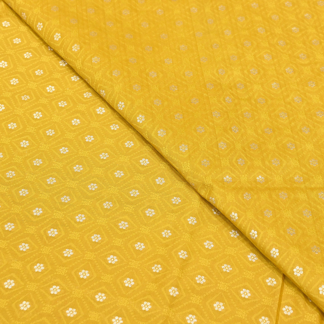 Royal Tanchui Zari Brocade Fabric – Elegant Self Design Traditional Weave Fabric - HAR350-1