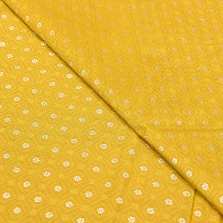 Royal Tanchui Zari Brocade Fabric – Elegant Self Design Traditional Weave Fabric - HAR350-1