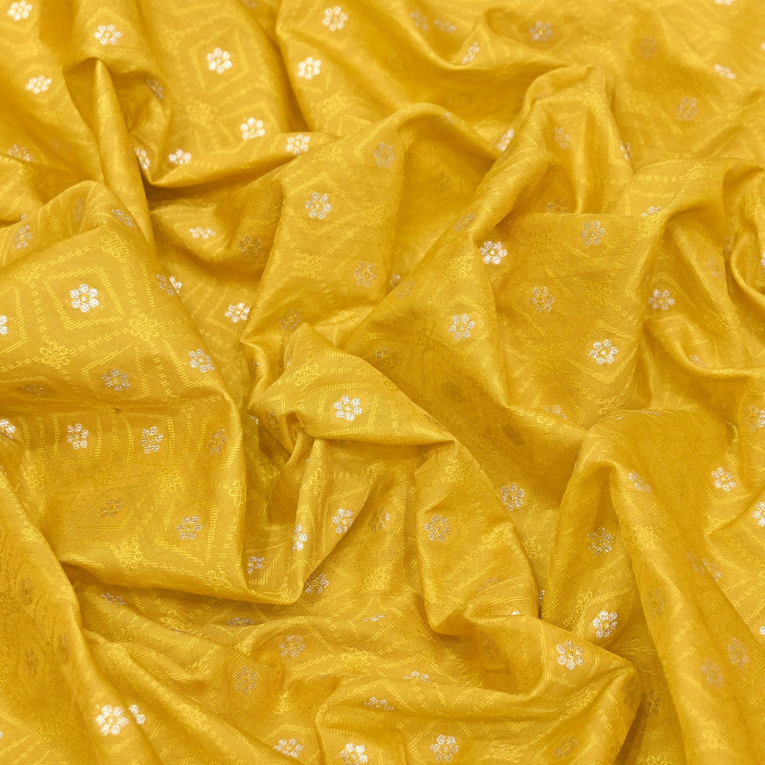 Royal Tanchui Zari Brocade Fabric – Elegant Self Design Traditional Weave Fabric - HAR350-1