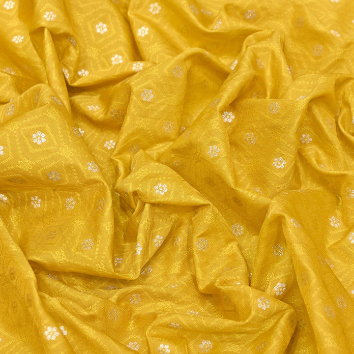 Royal Tanchui Zari Brocade Fabric – Elegant Self Design Traditional Weave Fabric - HAR350-1