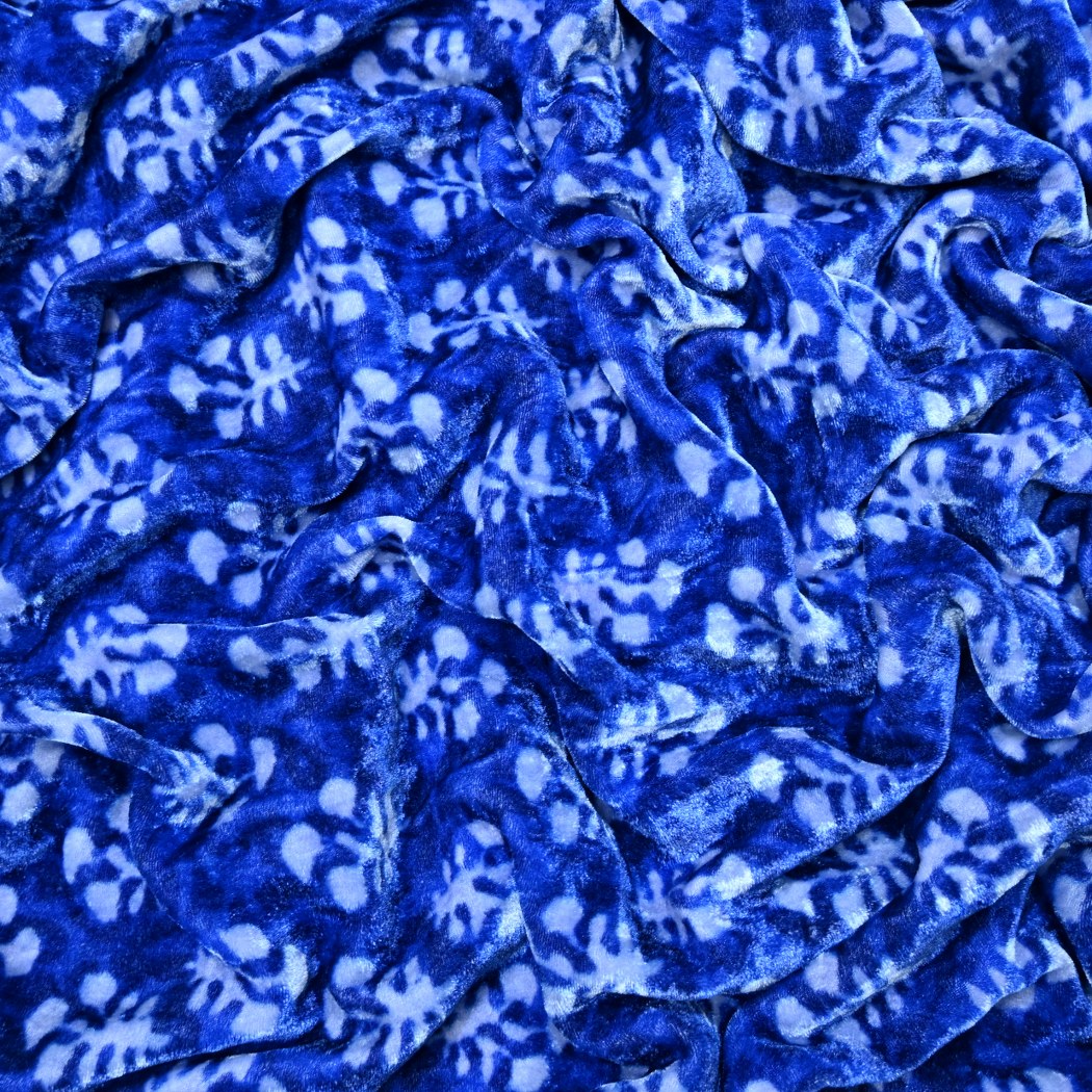 Pure Silk Velvet Digital Printed Fabrics