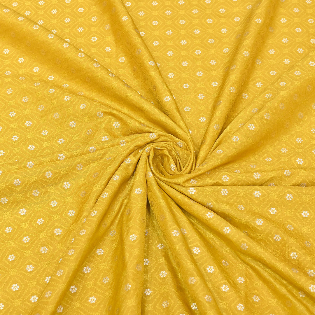 Royal Tanchui Zari Brocade Fabric – Elegant Self Design Traditional Weave Fabric - HAR350-1