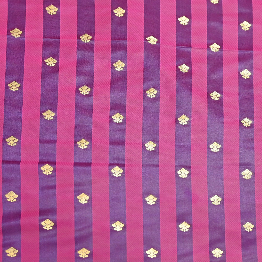 Premium Satin Stripes Zari Jacquard Brocade Fabric | Designer Brocade Fabric | JAC275-8