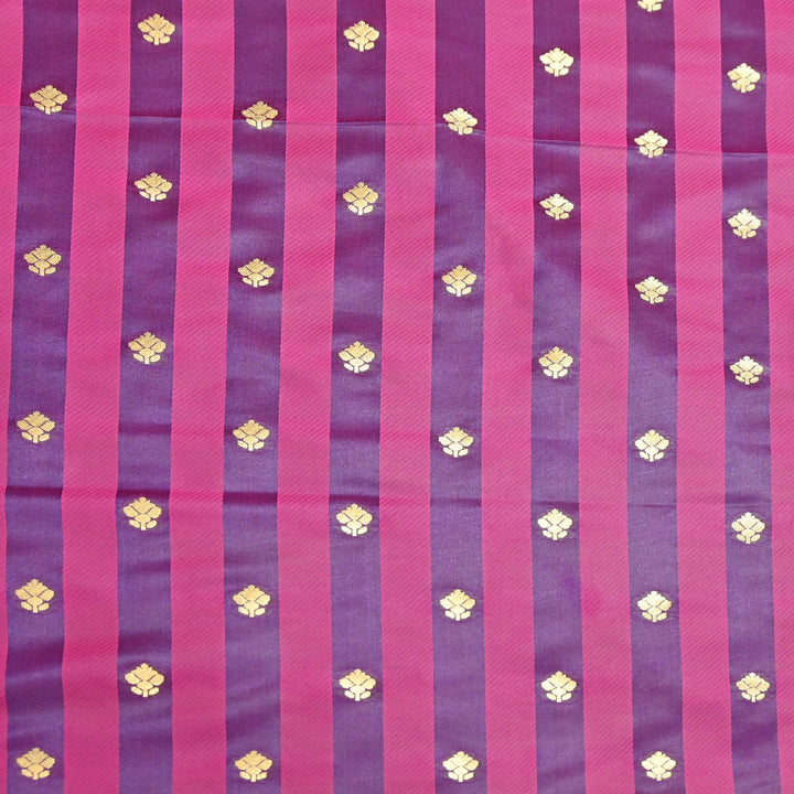 Premium Satin Stripes Zari Jacquard Brocade Fabric | Designer Brocade Fabric | JAC275-8