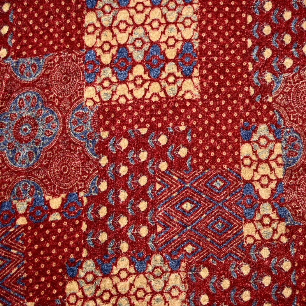 Pure Silk Velvet Digital Printed Fabrics