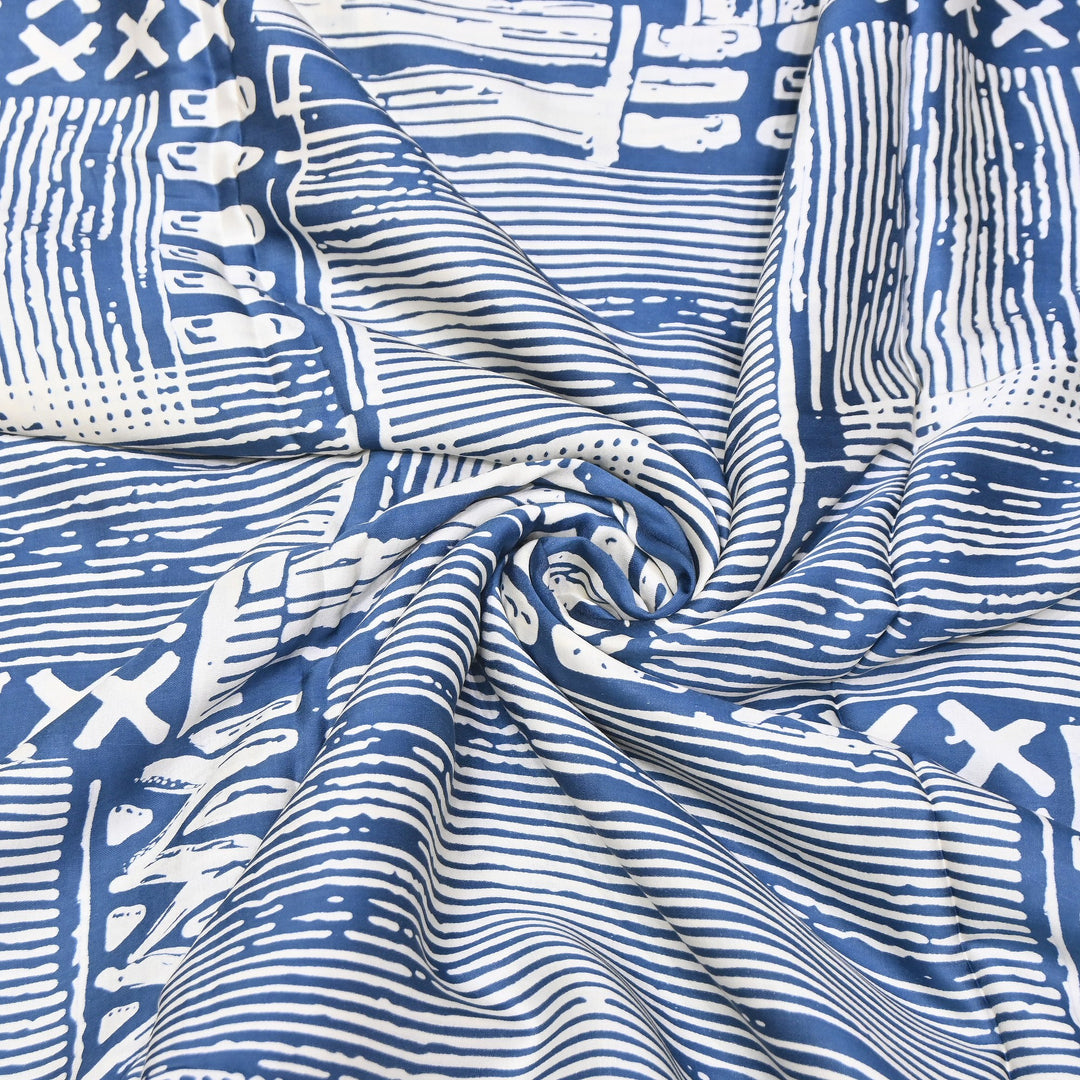 Elegant Modal Satin Discharge Print Fabric 6 – Soft Luxury Designer Fabric - DIS285-1