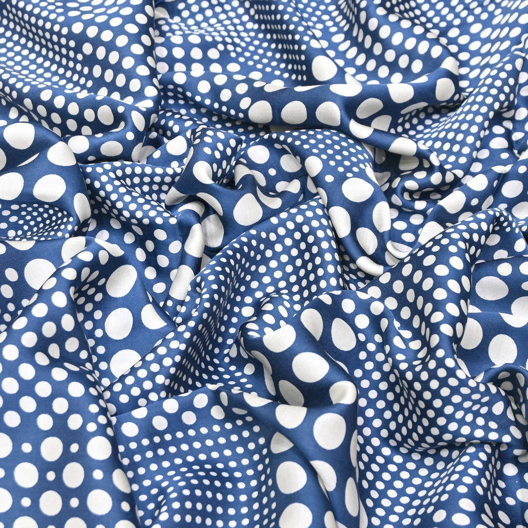 Elegant Modal Satin Discharge Print Fabric 6 – Soft Luxury Designer Fabric - DIS285-2