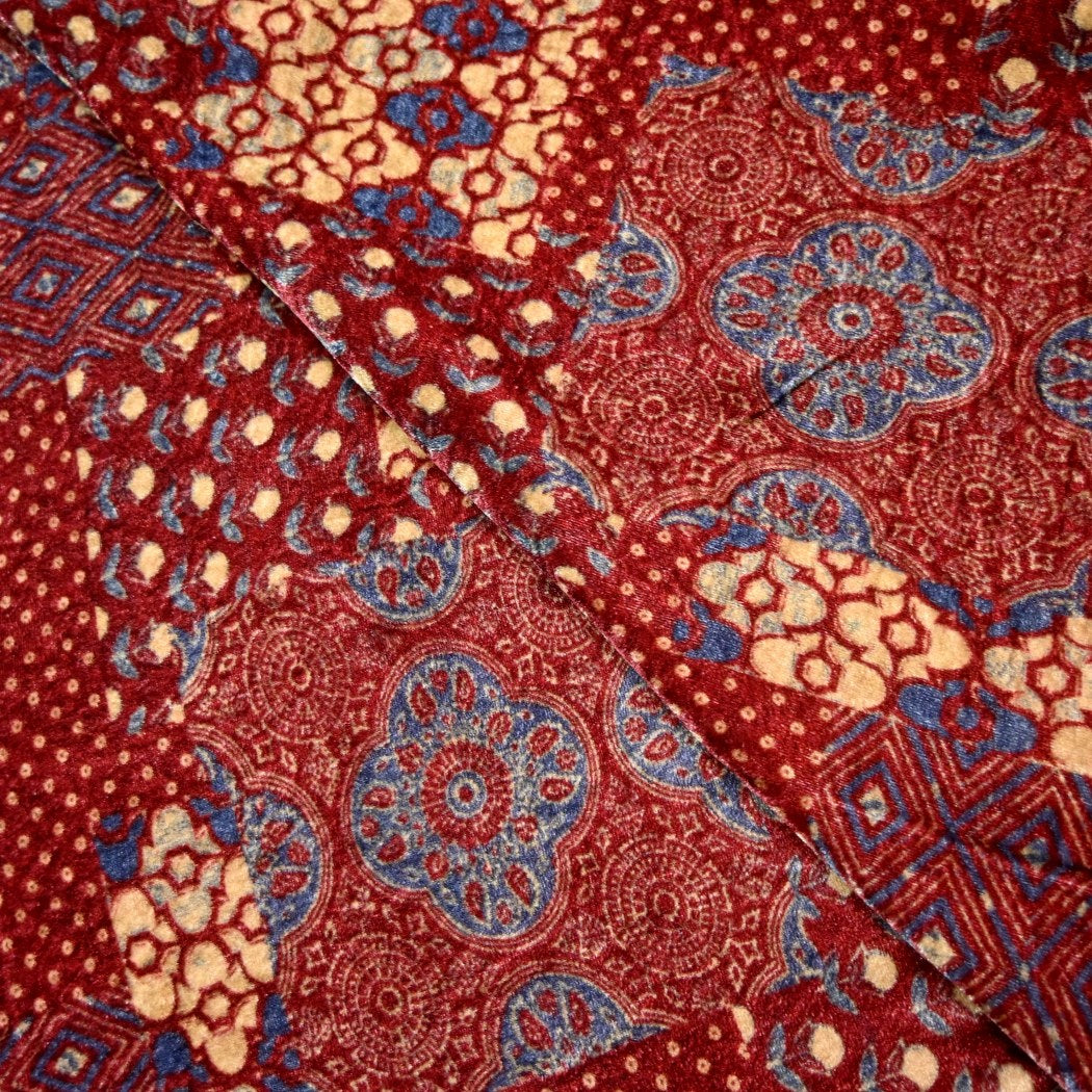 Pure Silk Velvet Digital Printed Fabrics