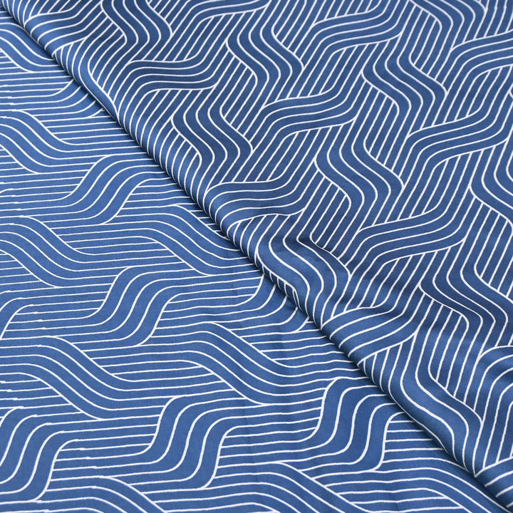 Elegant Modal Satin Discharge Print Fabric 6 – Soft Luxury Designer Fabric - DIS285-3