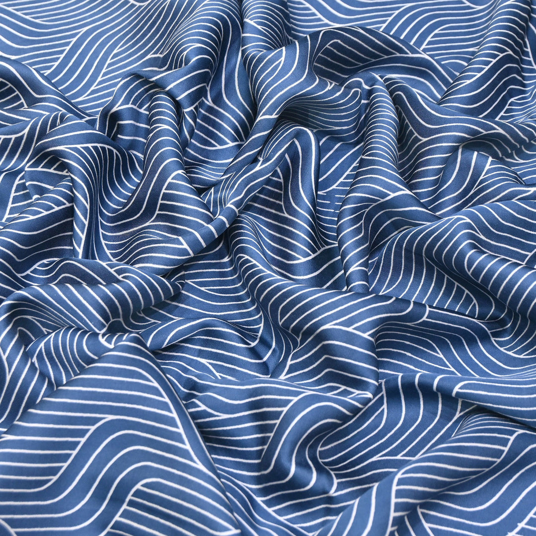 Elegant Modal Satin Discharge Print Fabric 6 – Soft Luxury Designer Fabric - DIS285-3