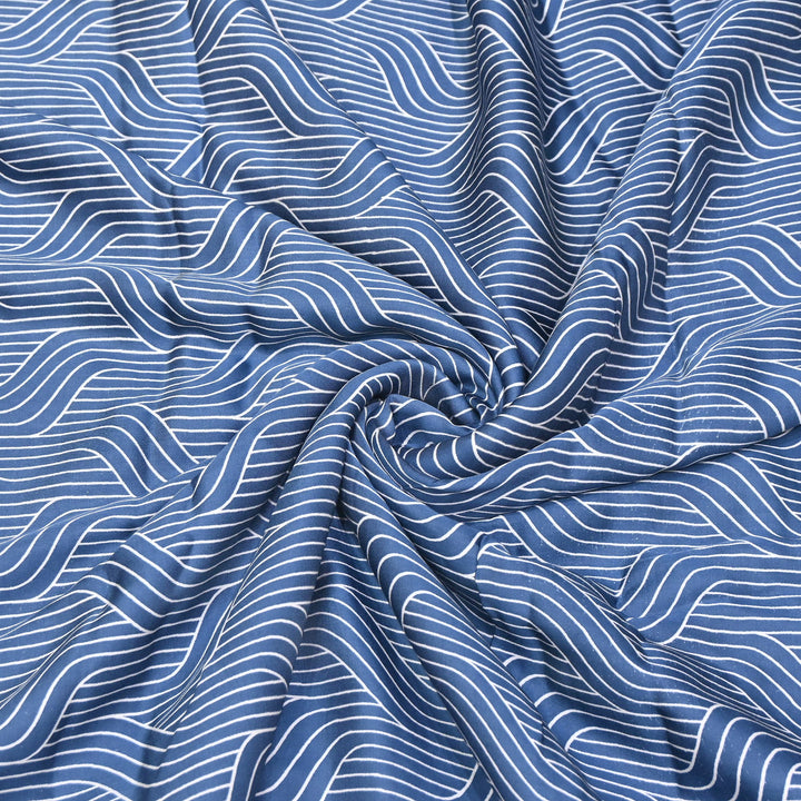 Elegant Modal Satin Discharge Print Fabric 6 – Soft Luxury Designer Fabric - DIS285-3