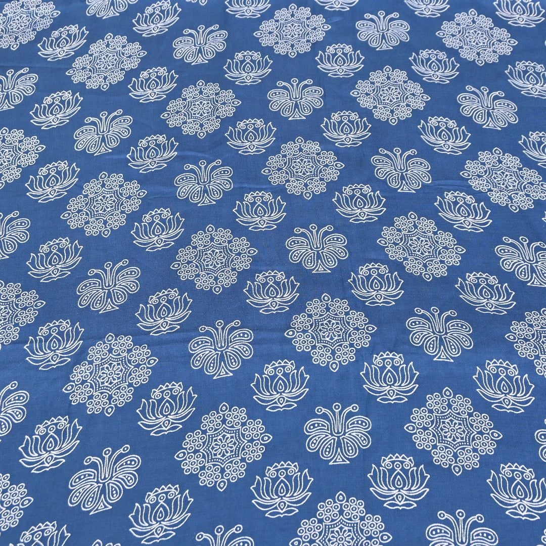 Elegant Modal Satin Discharge Print Fabric 6 – Soft Luxury Designer Fabric - DIS285-4