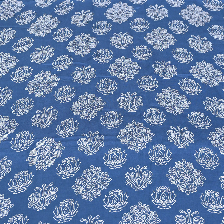 Elegant Modal Satin Discharge Print Fabric 6 – Soft Luxury Designer Fabric - DIS285-4