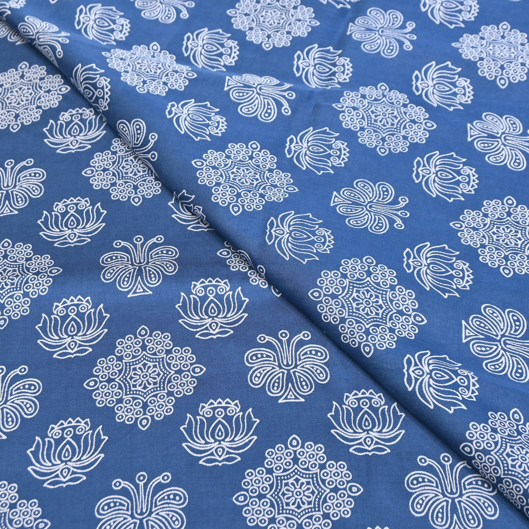 Elegant Modal Satin Discharge Print Fabric 6 – Soft Luxury Designer Fabric - DIS285-4
