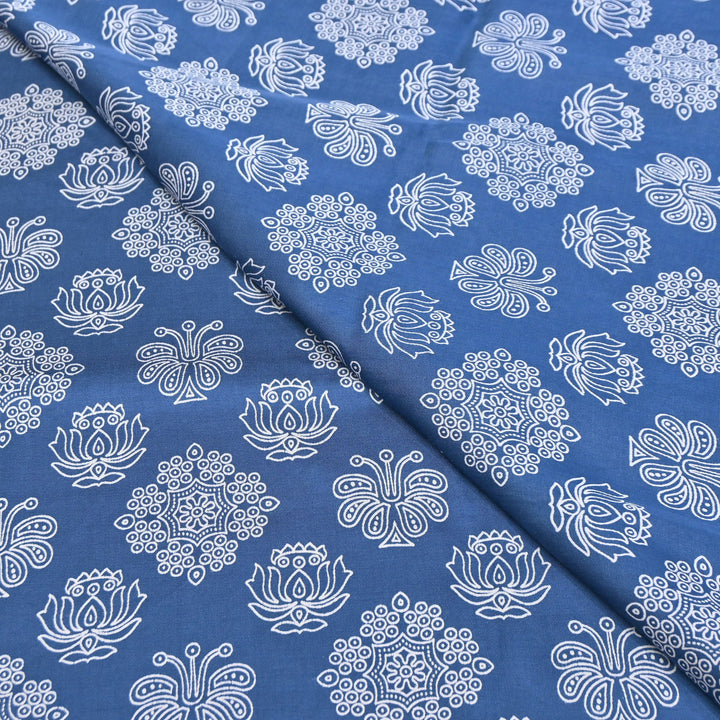 Elegant Modal Satin Discharge Print Fabric 6 – Soft Luxury Designer Fabric - DIS285-4