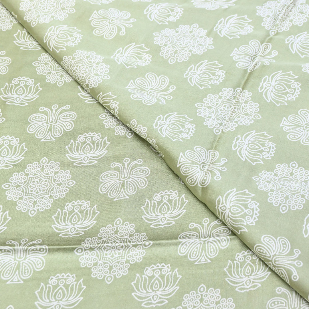 Elegant Modal Satin Discharge Print Fabric 6 – Soft Luxury Designer Fabric - DIS285-5