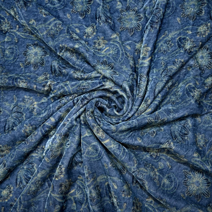 Pure Silk Velvet Digital Printed Fabrics