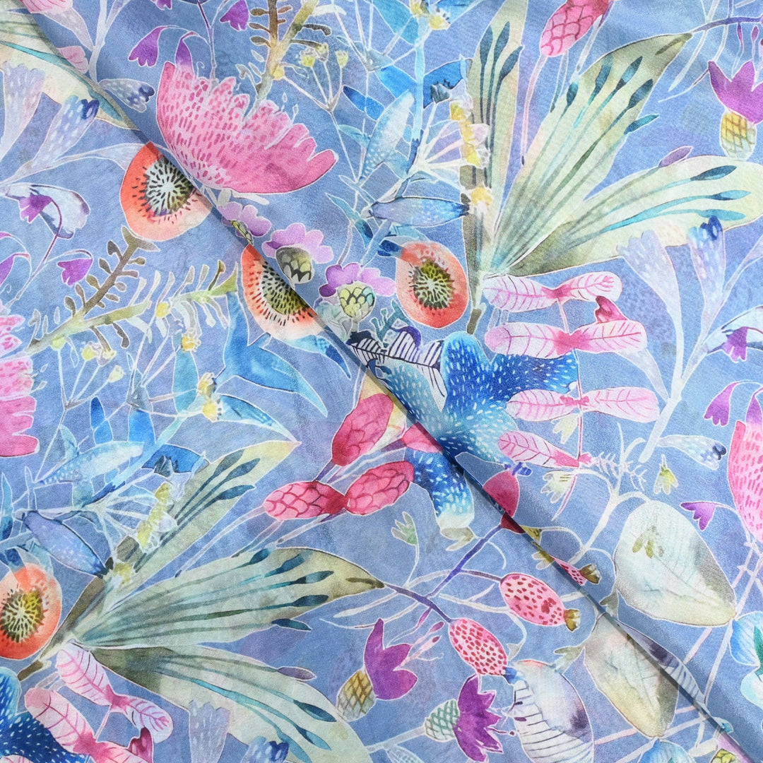 Viscose Chinon Digital Print Fabrics