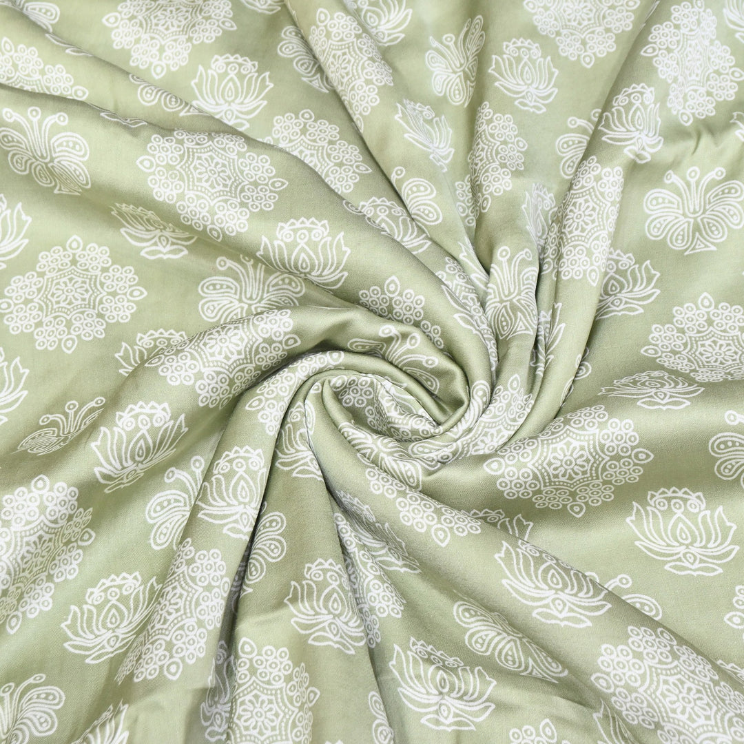 Elegant Modal Satin Discharge Print Fabric 6 – Soft Luxury Designer Fabric - DIS285-5