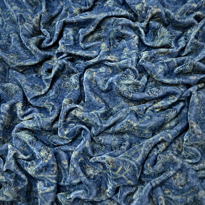 Pure Silk Velvet Digital Printed Fabrics