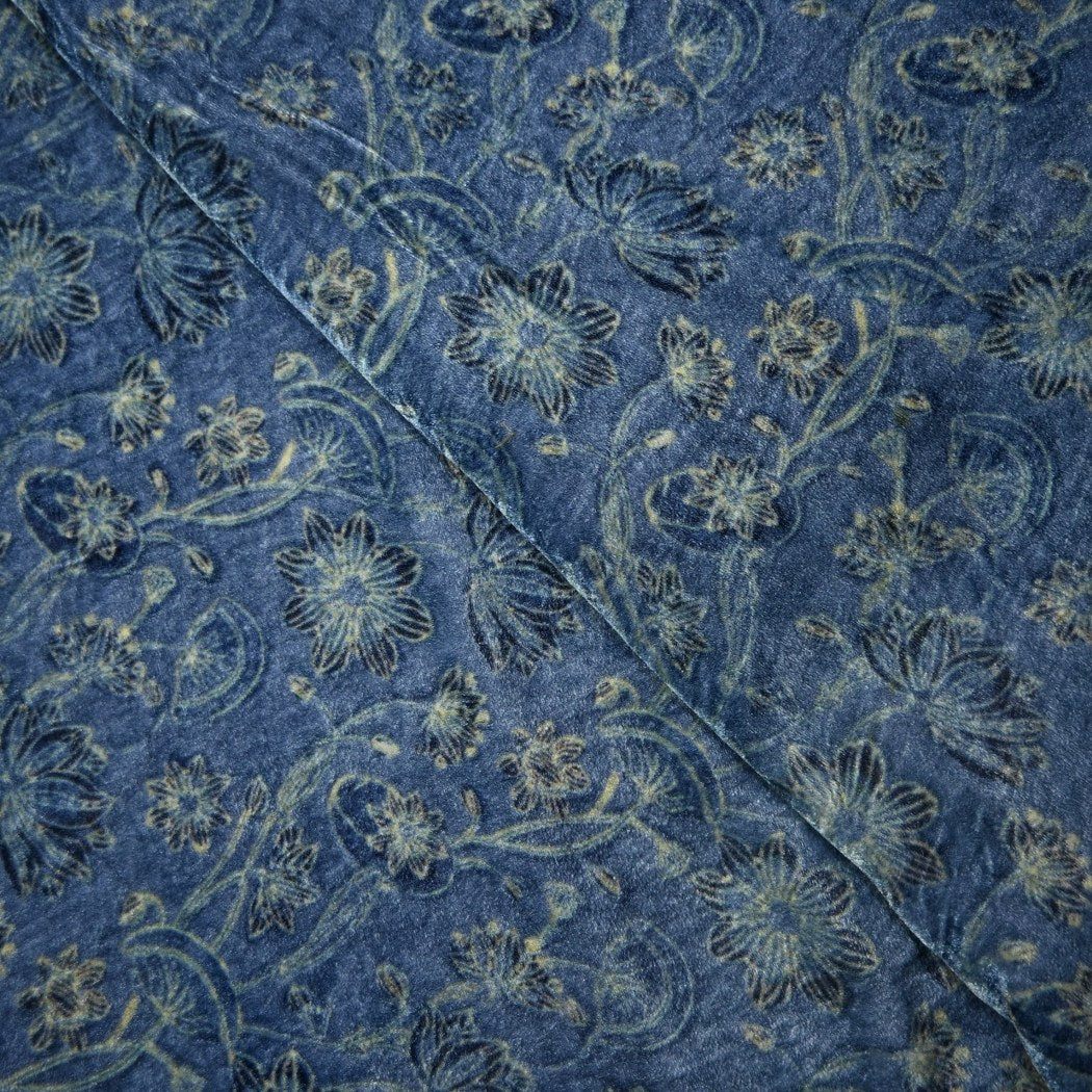 Pure Silk Velvet Digital Printed Fabrics